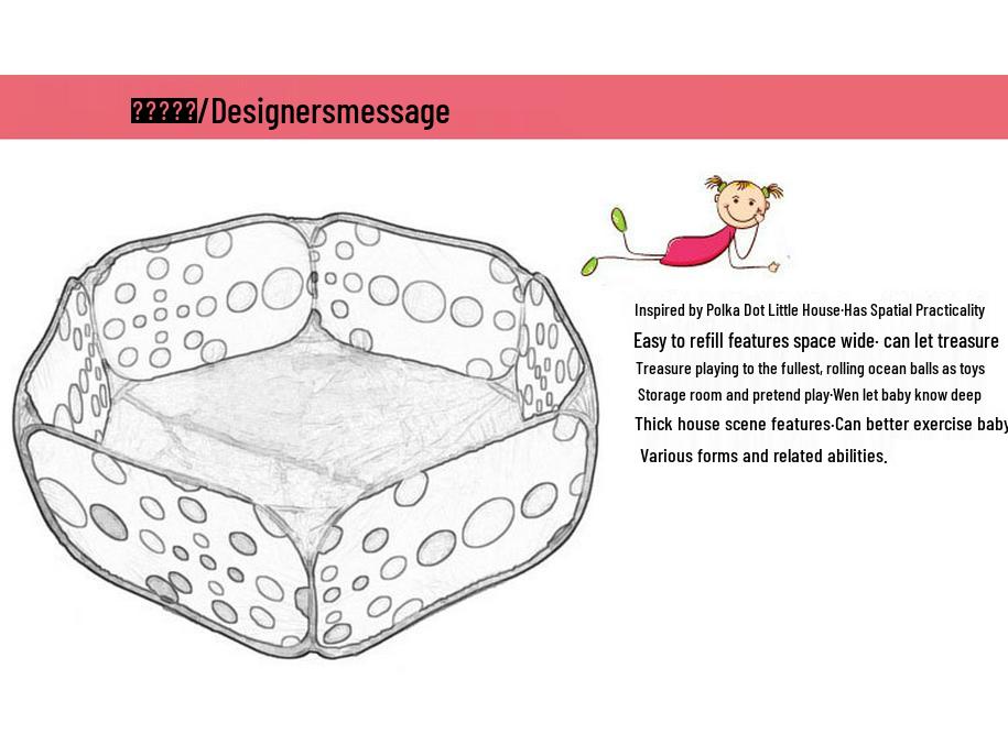 Foldable Children's Ball Pit Tent with Ocean Balls - Popular Toy for Kids