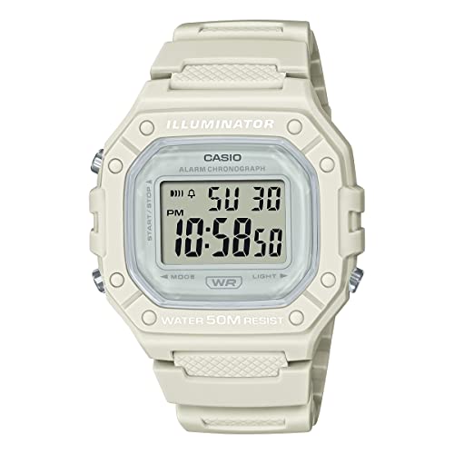 Casio Стандартные цифровые часы W-218HC-8AV (бежевый)