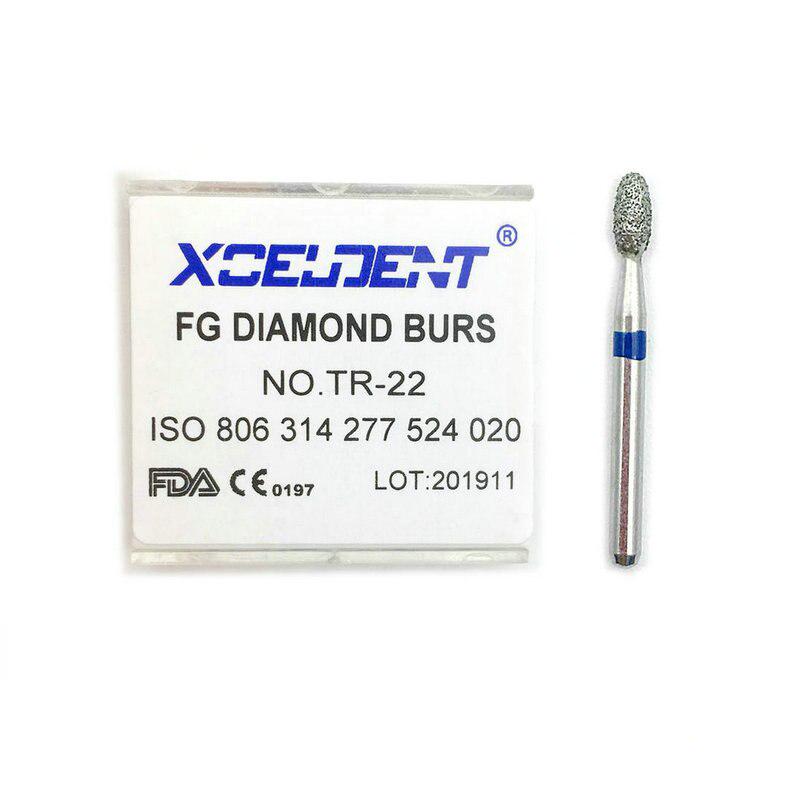 1 коробка, стоматологические алмазные боры, сверла для отбеливания зубов, высокоскоростные наконечники, материал для стоматологии TR-22