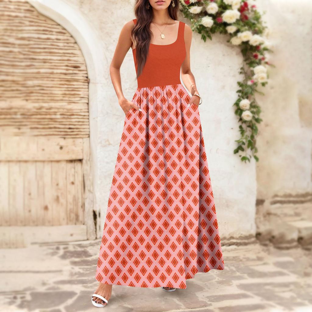 Women's Flowing Dresses Women's Summer Dresses Casual Long Dresses Cute Floral Long Dresses