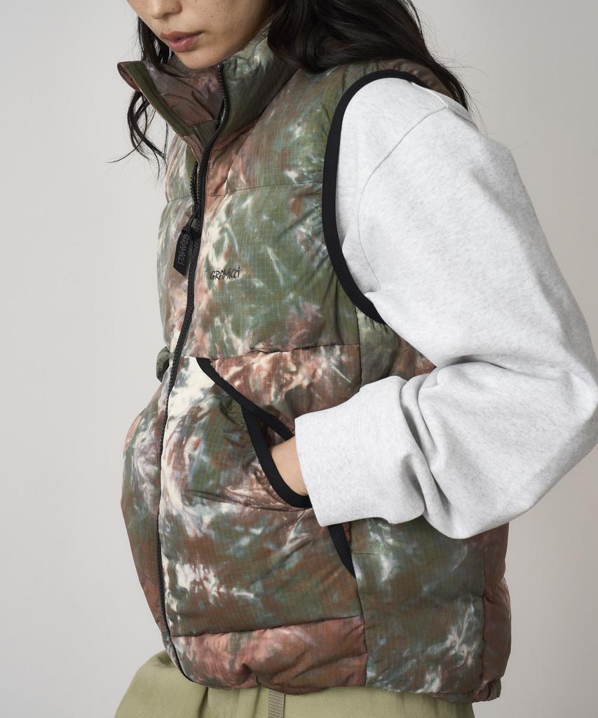 Gramicci Down Puffer Vest Tie Dye
