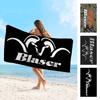 Плед из микрофибры с логотипом Blaser, быстросохнущие пляжные полотенца, крупноформатная печать, супервпитывающее полотенце-плед для бассейна