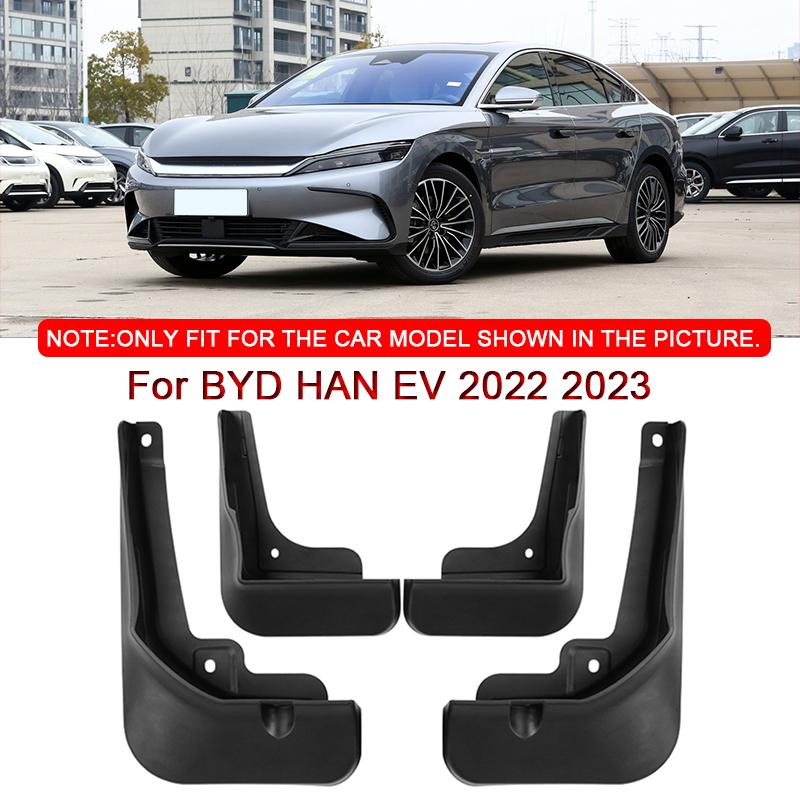 Car Styling Fit For BYD HAN EV 2022 2023 ABS Car Mud Flaps Splash Guard Mudguards MudFlaps Front Rear Fender Auto