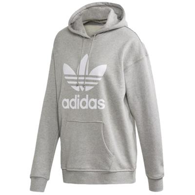 Adidas Trefoil Hoodie, женский серый свитшот