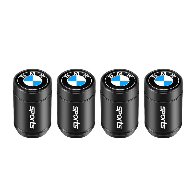 BBIZ5 4Pcs Car Wheel Tire Air Valve Caps Stem Cover with Color Brand Logo For BMW X1 X3 X5 F31 F30 F10 F11 E70 F25 F01 F02 F26 F23 F45