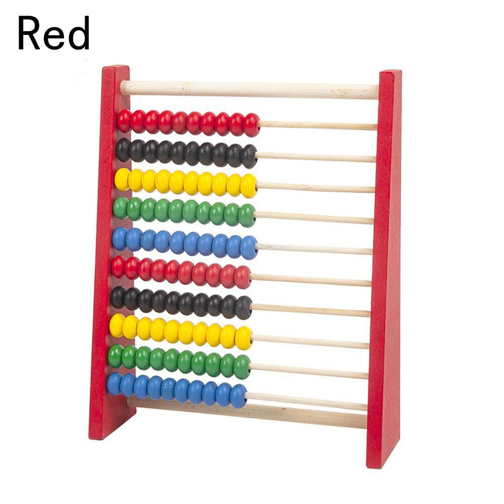Durable Educational Learning Toy Wooden Abacus Intelligence Development Calculation Bead Counting