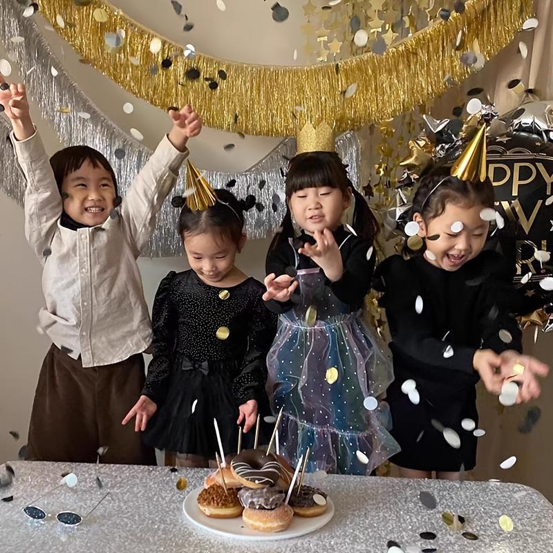 2 шт. 3 м Металлическая фольгированная бахрома для украшения вечеринок и юбки для стола для свадебного, юбилейного, рождественского украшения, домашний декор