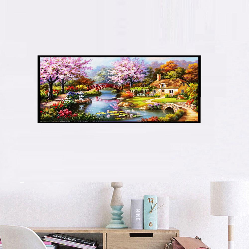 Алмазная вышивка «сделай сам», Алмазная мозаика, дом мечты, все квадратные стразы, 5D алмазная живопись, живописная вышивка крестиком, украшение для дома