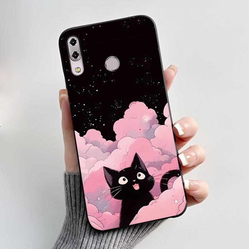 For ASUS Zenfone 5 ZE620KL ZF620KL X00QD 5z ZS620KL Z01RD Case Luxury Cute Love Rabbit Funny Black Soft TPU Silicone Back Cover
