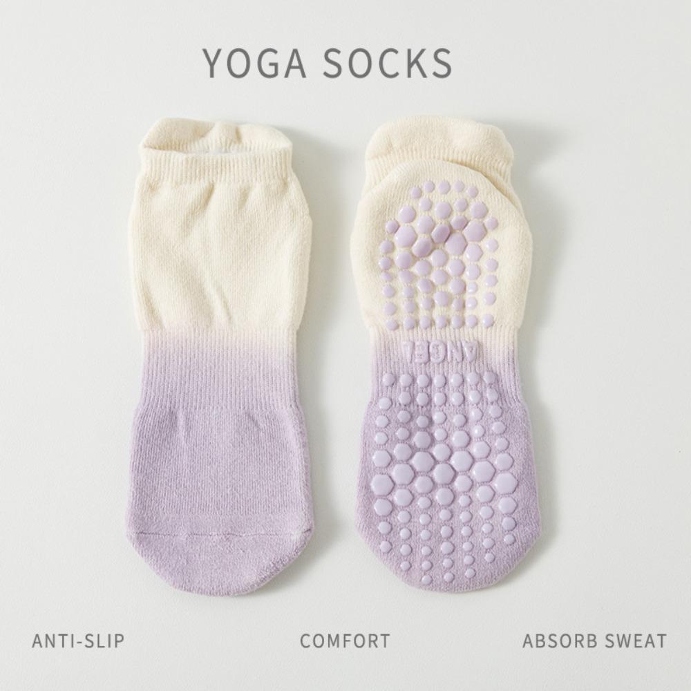 Silicone Yoga Socks Gradient Color Pilates Sock Fashion Floor Socks