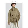 LILY свободная повседневная двусторонняя шерстяная ткань