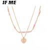 Fashion Necklace Women Heart Pendant Choker Accessories Jewelry