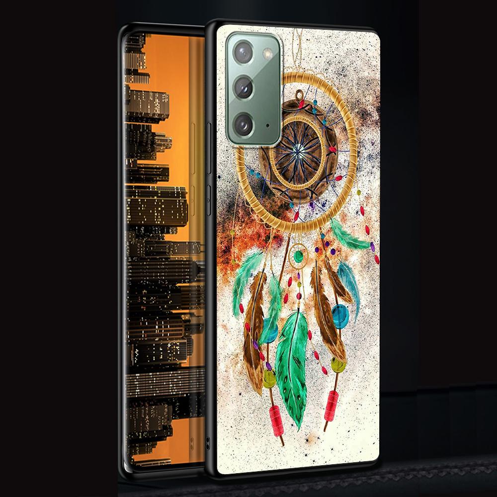 Чехол «Ловец снов» для Samsung Galaxy Note 20 Ultra 10 Lite 9 8 A53 A52 S21 FE S22 Plus, черный силиконовый чехол для телефона