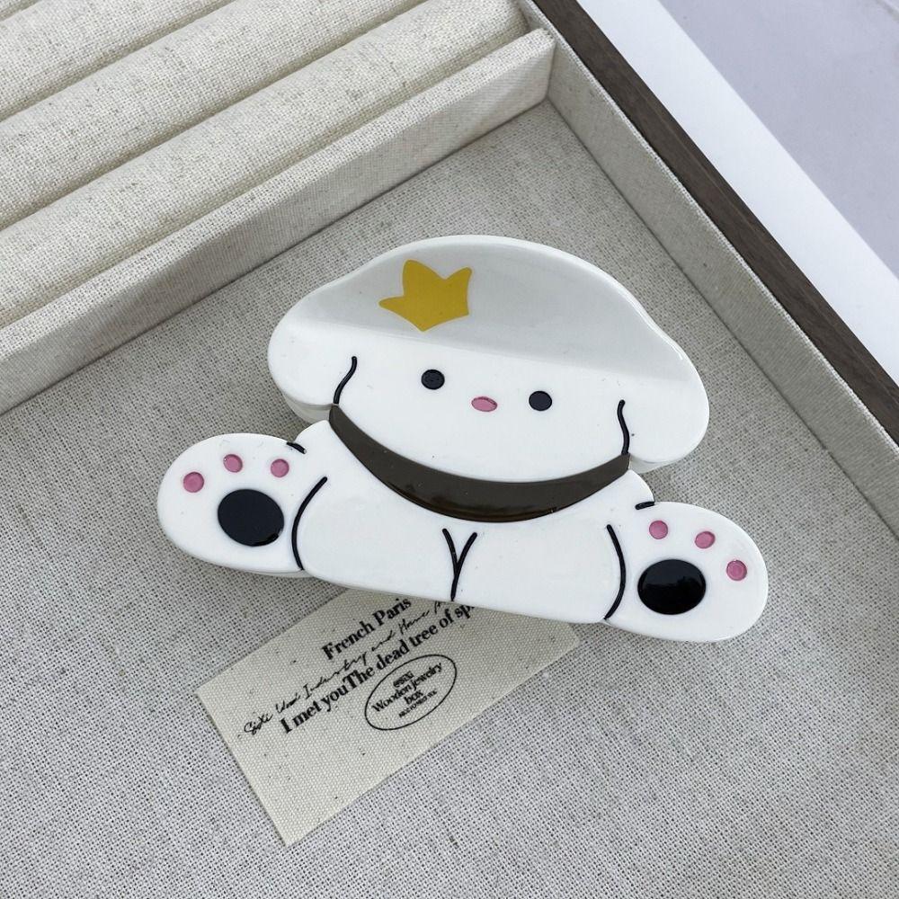 Cow Animal Claw Clip Rabbit Acetic Acid Hair Claw Creative Panda Hair Claw  Girls