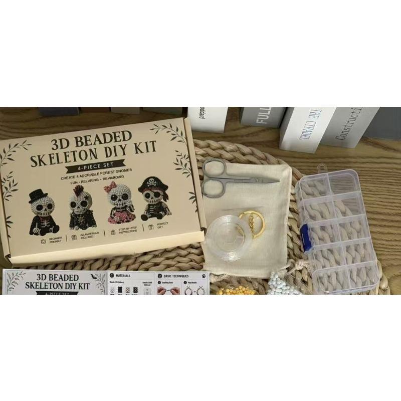 Набор для бисероплетения 3D DIY Животные Набор для рукоделия из бисера для детей и взрослых Снятие стресса Терапевтическая ручная игрушка Творческое хобби Принадлежности для бисероплетения