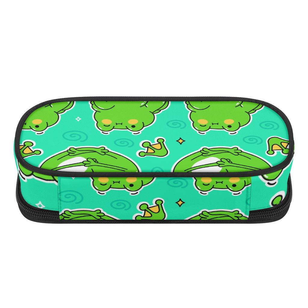 Pencil Bag Durable Polyester Fabric Roomy Interior Zipper Closure with Mesh Pocket Removable Divider and Pen Slots for Students