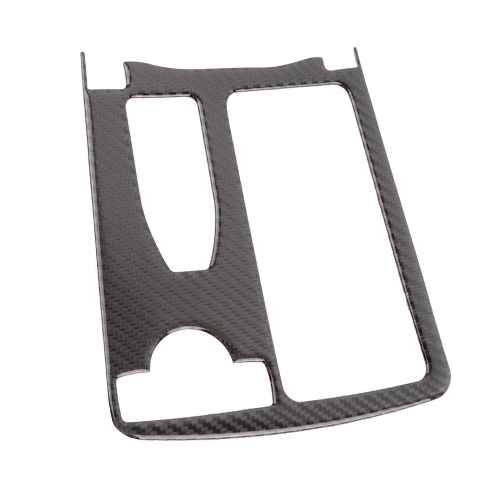 Carbon Fiber Water Cup Holder Trim Cover Fit for C Class W204 07 13