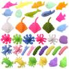 10/30/50Pcs Squishies Mochi Toys Sea Animals Stress Ball Stress Relief Squeeze Toys Goodie Bag Stuffers Fidget Toys Marine Theme