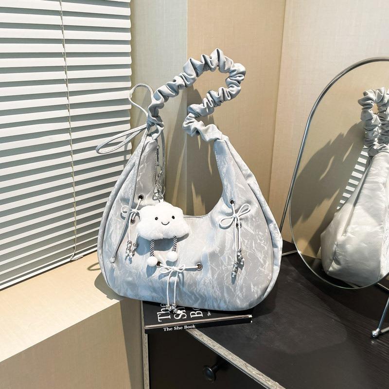 Премиальная плиссированная сумка-пельмень женская летняя новая модная на плечо подмышку сумка большой вместимости сумка-мессенджер