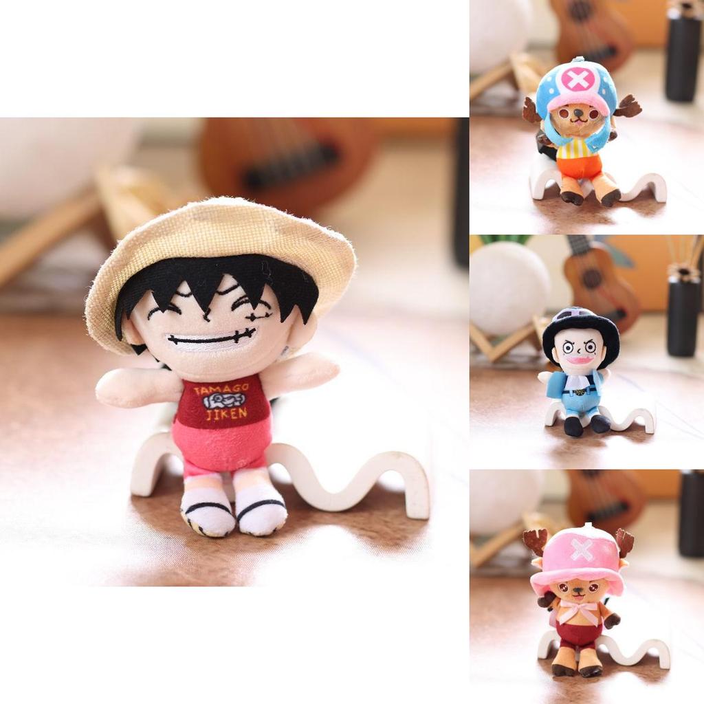 One Piece Луффи Чоппер Плюшевый Брелок Мягкая Кукла из PP Хлопка Коллекционный Аниме Декор Подарок для Фанатов