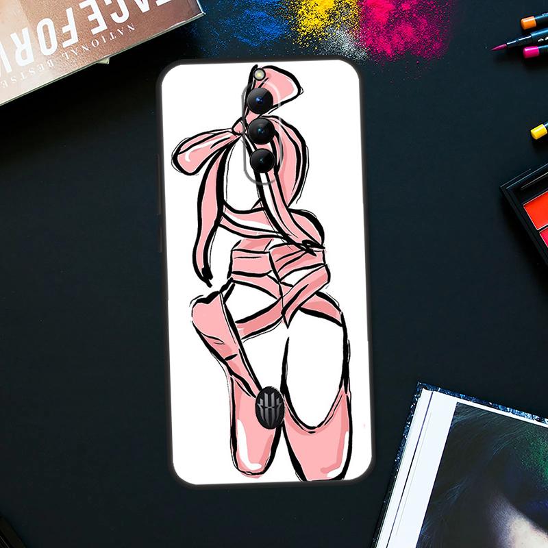 Чехол для девочки-балерины, танцующей балет, для ZTE Nubia Red Magic 9 Pro Plus RedMagic 8 8S Pro Plus 6 7 6S 7S Pro 5S 6R 5G