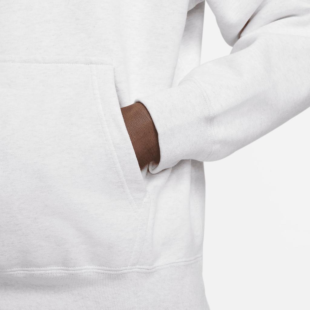 Nike Толстовка с капюшоном Solo Swoosh Fleece Birch Heather для мужчин в уличном стиле DX1355-051