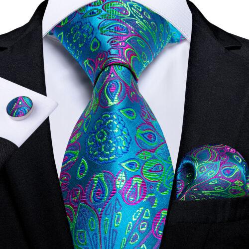 Мужские шелковые галстуки, синий, красный, черный, золотой, однотонный полосатый галстук с пейсли, комплект галстуков на свадьбу