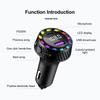 Car Charger PD QC3.0 Dual USB Ports Fast Charging Adapter LED Display with Voltage Monitor for iPhone Samsung Car Accessories