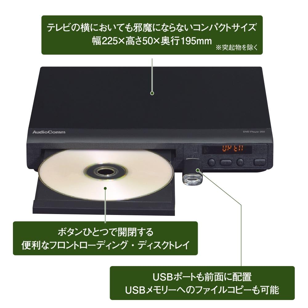 OHM AudioComm DVD-плеер 250 OHM Электрический DVD-250N 03-6500