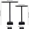 3sets Plastic Earring Displays with Wood Earring Display Stand sets Black 3x8.4x11.5cm