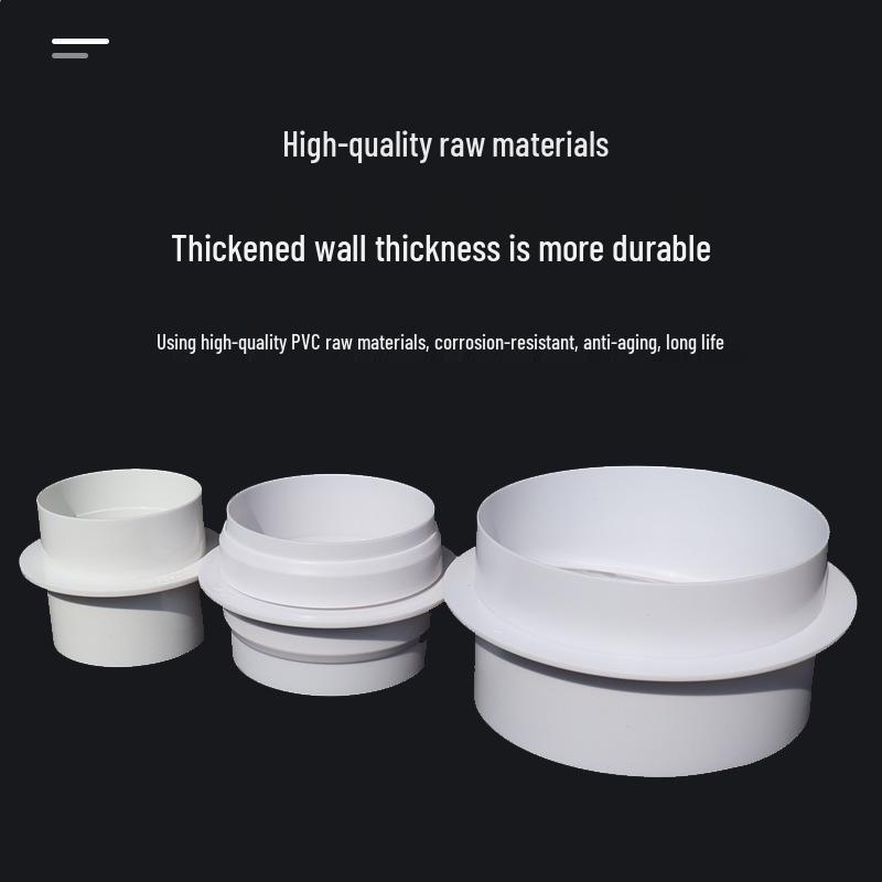 Bathroom Heater Exhaust Fan PVC One-Way Odor Backflow Valve