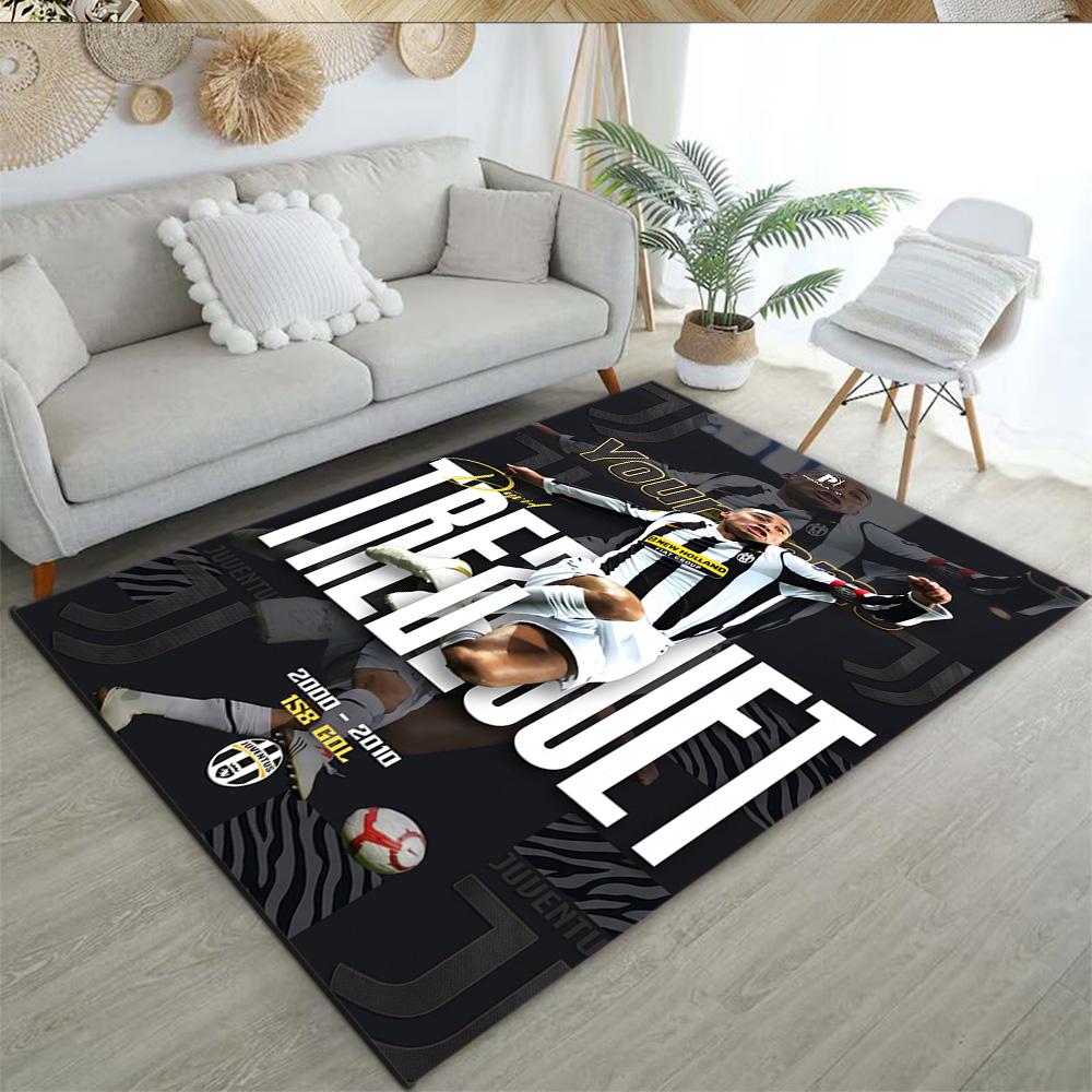 Juventus Personalized Name Floor Rug Office Rug Suitable for Hallway Dining Room Balcony Study room Antislip Carpet Decorate Offices