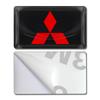 3D Logo Epoxy Resin Short Car Stickers Body Decor Decal for Mitsubishi Outlander I200 Pajero Eclipse ASX Lancer Space Delica Ex