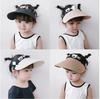 Children's Sunscreen Hat Summer Visor Hat Girls Parent-child Empty Top Hat Big Brim Boys Straw Hat Baby Uv Hat