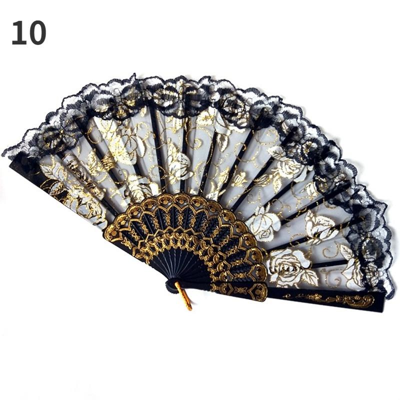 Роза Блум Кант Вентиляторы Китайский стиль Танец Свадебная вечеринка Свадебная рука Цыганская декорация Vouwen