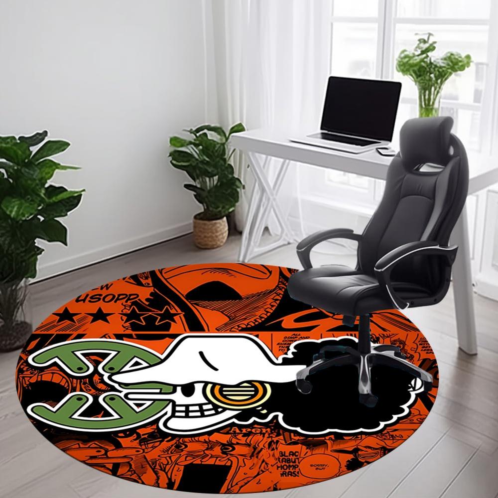 O-One Piece Skull Office Round Area Rug, Under Office Chairs Bedroom Living Room Home Decor a1022122
