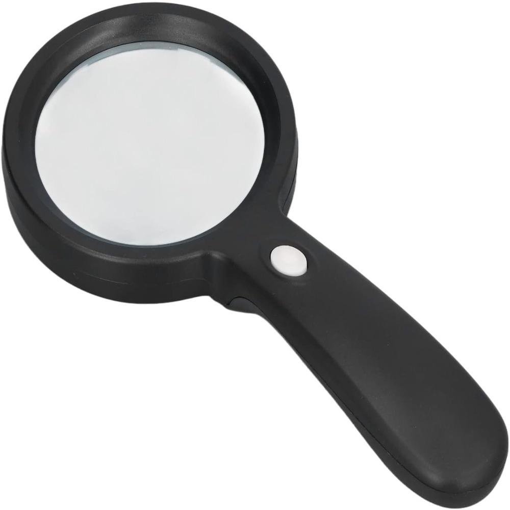 Illuminated Lighted Led Magnifying Glass 10X Handheld Magnifying Glass For Seniors Reading