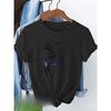 Женская повседневная короткорукавная футболка европейского размера, цветочный принт с одуванчиками, светло-бежевая, свободного кроя, дышащий топ для весны и лета, элегантная летняя блузка