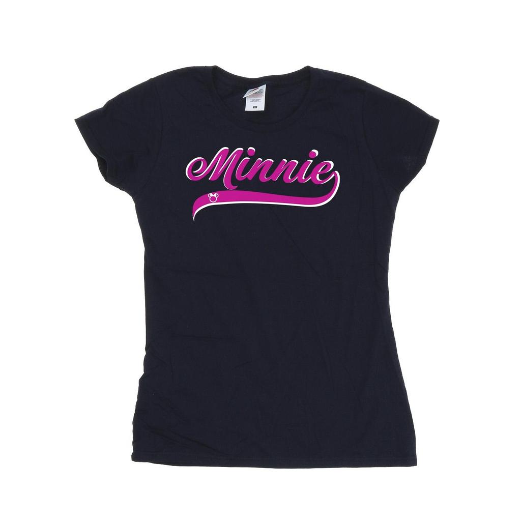 Disney Womens/Ladies Minnie Mouse Logo Cotton T-Shirt