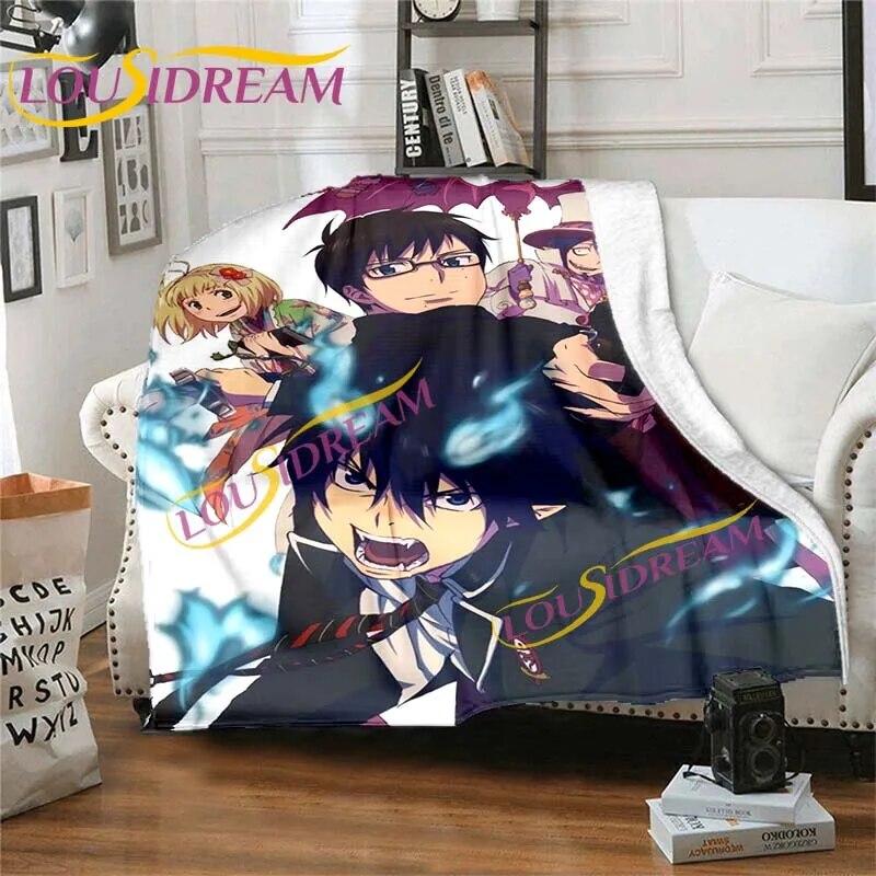 Синий экзорцист косплей 3D мультфильм одеяло аниме одеяла чехол на стул одеяла плюшевая фланелевая кровать плед диван одеяло для фанатов подарки