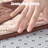 Leaf Pattern Bath Mat Absorbent Bathroom Rug with Anti Slip Bottom Thick Fuzzy Doormat Soft Rug