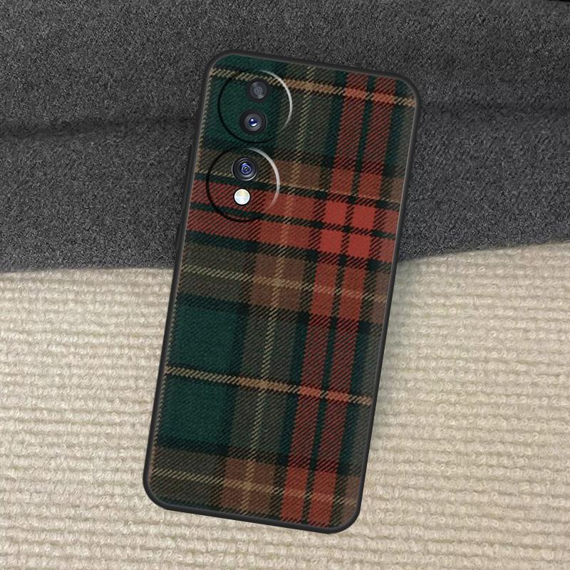 Scottish Plaid Warm Plaid Case For Honor Magic 7 Lite 5 6 Honor 200 Pro X8b X9a X8a X8 X9 X9c X9b 50 70 90 Lite Cover