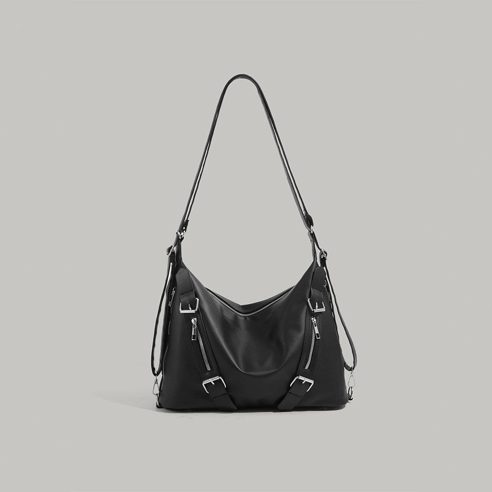 Korean-style casual large-capacity tote bag for women, lazy style shoulder bag, versatile trendy three-way crossbody backpack