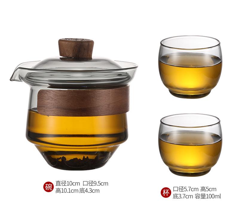 Стеклянный чайник, чашка, чайник, чайный сервиз Kungfu, крышка, миска, чайная чаша, принадлежности для заваривания чая, чайная утварь, наборы для заваривания чая и чашек