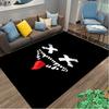 [1pc Demon Office Chair Carpet] Digital Printed Area Rug for Home & Game Room Use, Soft Indoor Sofa Chair Mat