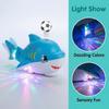 Mini Electric Swivel Shark Toy Portable Sensory Baby Toy Floating Ball Blowing Toy  Children's Toys