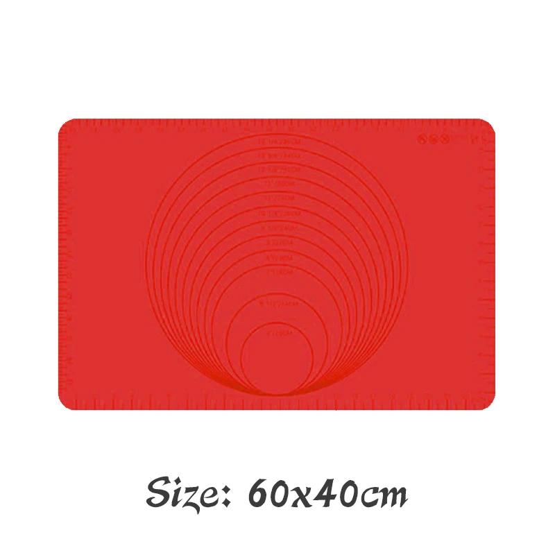 60*40см Антипригарный Силиконовый Коврик для Выпечки Коврик Лист для Выпечки Коврик для Раскатывания Теста Коврик для Выпечки Печенья Макарон Инструменты для Кондитера Кухонные Гаджеты