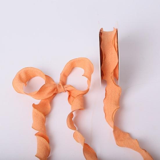 Yousheng 1 рулон 900x2,5 см Лента с оборками DIY Шитье Цветок Свадебные букеты Рождественская подарочная коробка Упаковочная декоративная лента Однотонная полиэстеровая плиссированная