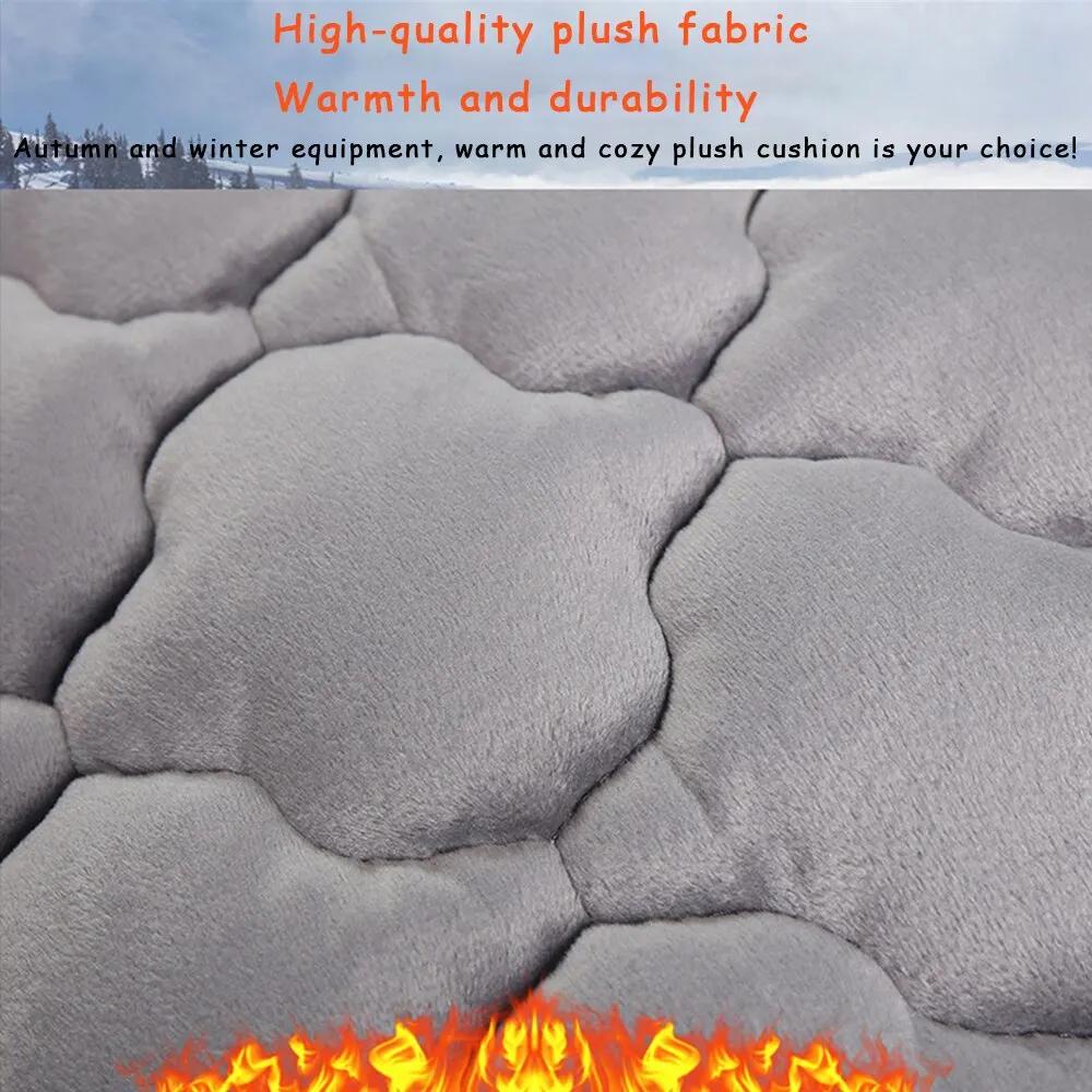 Универсальный противоскользящий теплый зимний чехол для сиденья внедорожника, подушка для переднего и заднего сиденья, льняная подушка, дышащий защитный коврик, автомобильные аксессуары