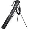 LEZAX U.S.Athletes Round Stand Bag, Black X Silver, USCC-3458